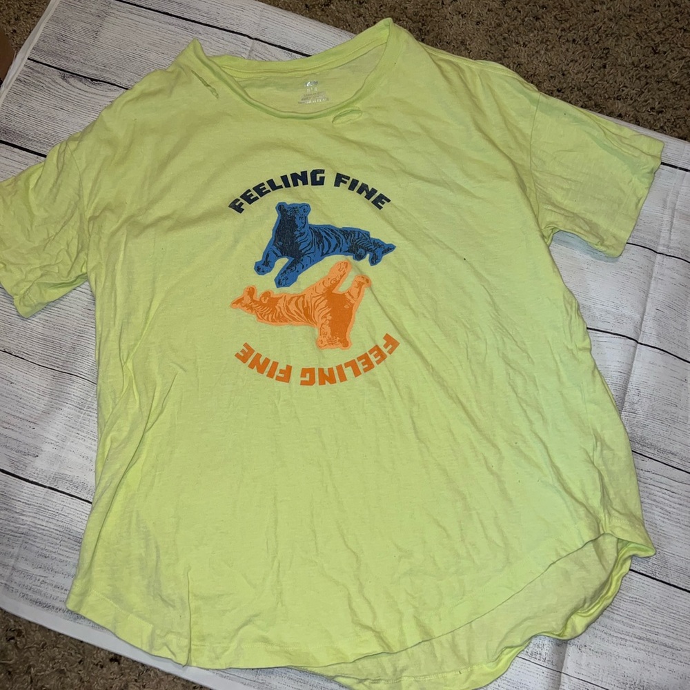 🍁🍃🍂Aerie feeling fine graphic destroyed t-shirt - Picture 5 of 6